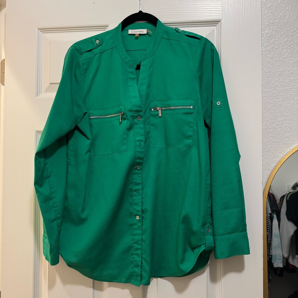 Calvin Klein Vibrant Green Shirt